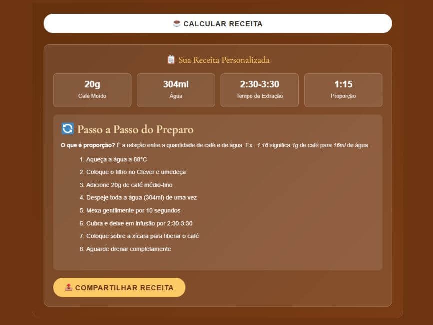 Calculadora de café